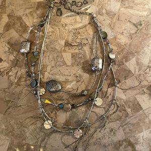Beautiful Chico’s Silver 4 Strand Necklace